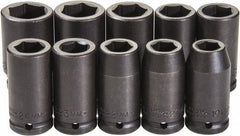 PROTO Proto J72100M Deep Impact Socket Set 10 Pc 3/4 in Drive