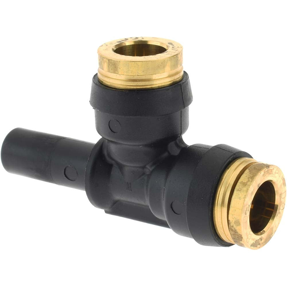 PARKER Parker 371PTCSP-6-6 Plug-in Run Tee 3/8 Inch Od Brass