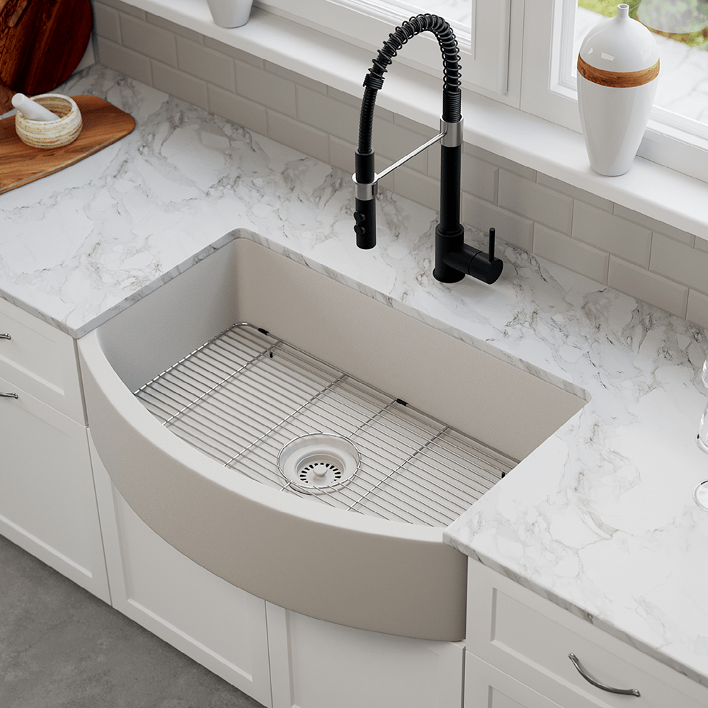 DAKOTA Dakota Plumbing Products GSE-QCA3320-BE Farmhouse Kitchen Sink