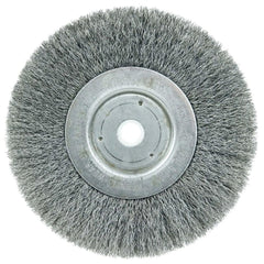 WEILER Weiler 01035 Wheel Brush 6 in Crimped Carbon Steel 6000 Rpm