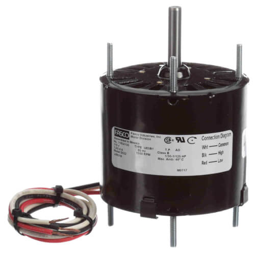 GENTEQ MOTORS Fasco D532 3.3-Inch Motor 1/30-1/125 HP 115V CW