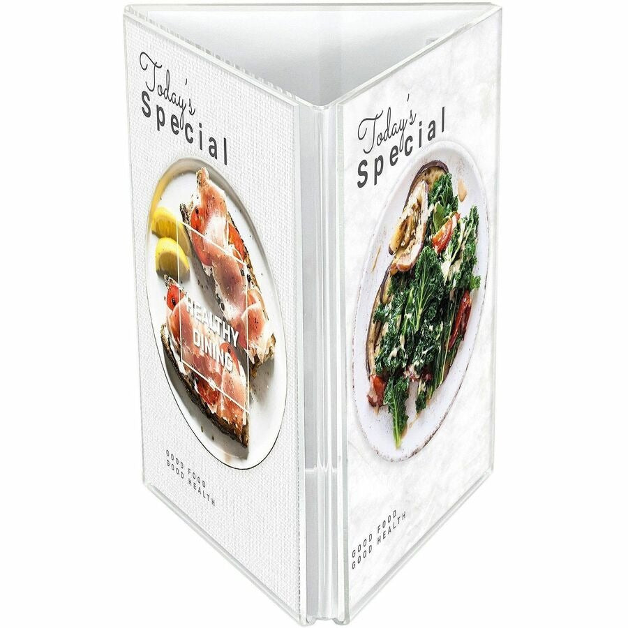 DEFLECTO Deflecto DEF4444 3-Sided Sign/Menu Holder (4 x 6 / 1 Each / 3-Sided) DEF4444