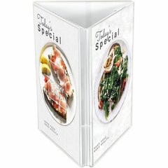 DEFLECTO Deflecto DEF4444 3-Sided Sign/Menu Holder (4 x 6 / 1 Each / 3-Sided) DEF4444