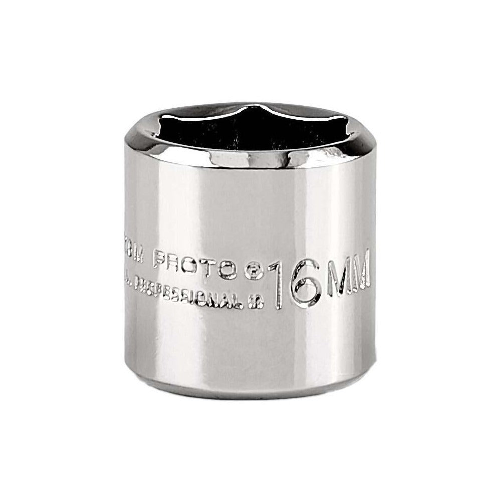 PROTO Proto J4716M Hand Socket 16 Mm 6-point 1/4 Drive