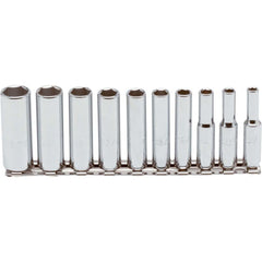 PROTO Proto J47102 Deep Socket Set 10 Pc 1/4 in Drive