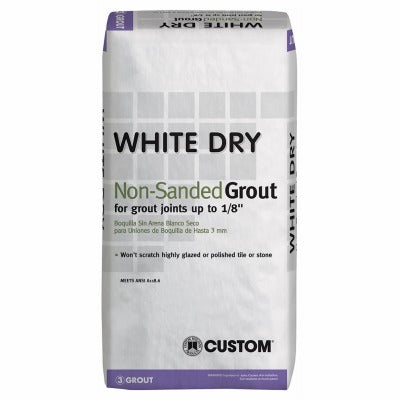 CUSTOM BUILDING PRODUCTS Custom Bldg Products WDG25 White Dry Tile Grout 25 Lb