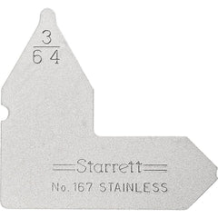 STARRETT Starrett 50623 Radius Gage 3/64 Inch Leaf