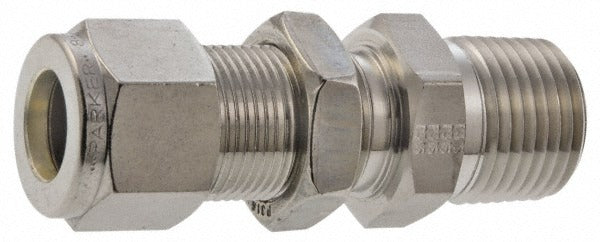 PARKER Parker 6MBC8N-316 Bulkhead Connector 1/2-14 Npt Ss