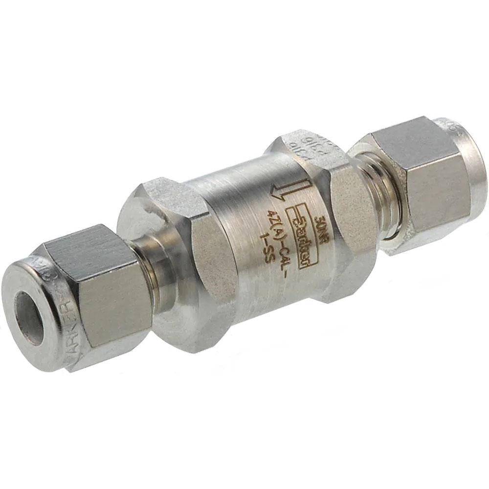 PARKER Parker 2A-C2L-1-SS Check Valve 1/8 in Compression Ss