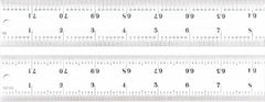 STARRETT Starrett 51513 Steel Rule 72 in 16R Graduation Rigid