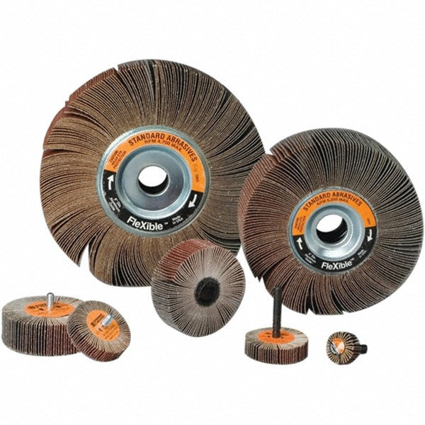 3M Standard Abrasives 7010310512 Mounted Flap Wheel 100 Grit