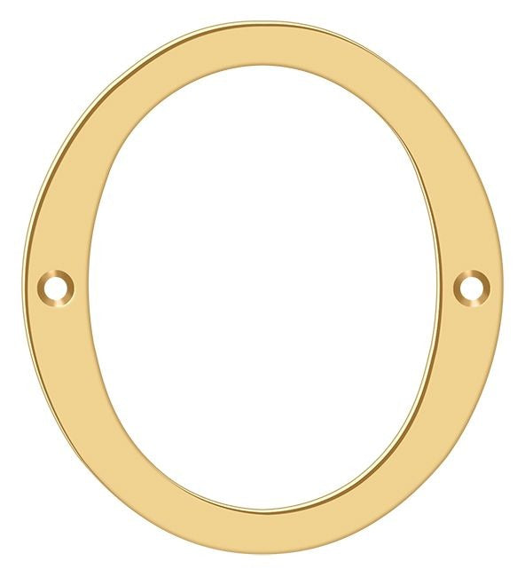 DELTANA Deltana RN4-0 4 Inch Solid Brass House Number
