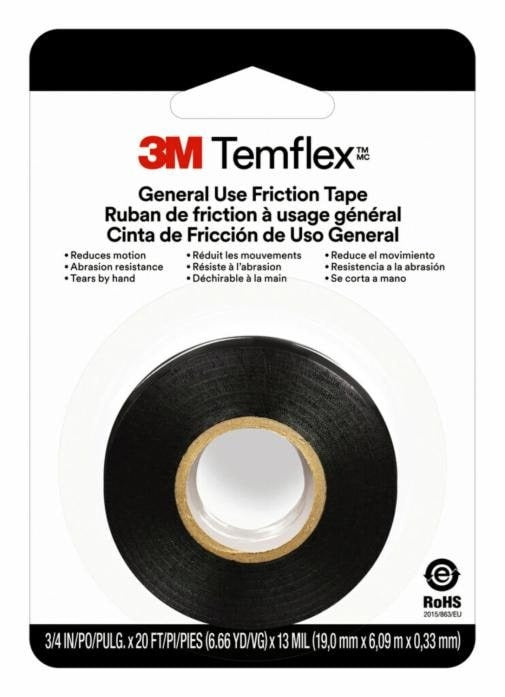 3M 3M 1700-1PK-BB40 Temflex 1700 vinyl electrical tape 600 V (0.75 in x 60 ft)