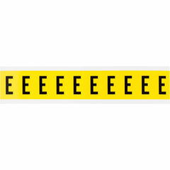 BRADY Brady 3430-E 1 in Vinyl Letter Label (10/Pack)