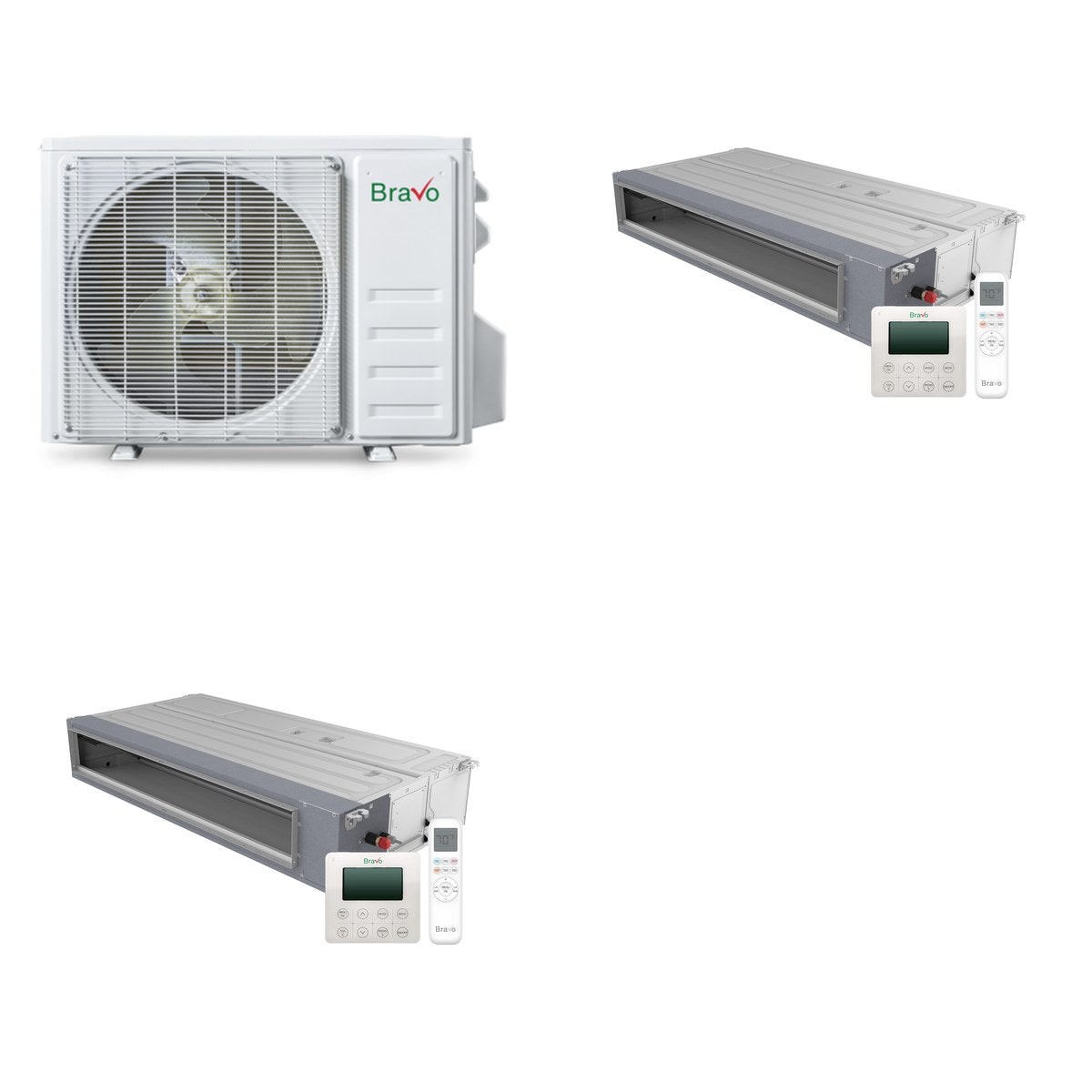 BRAVO ROMA BRAVO ROMA 30000 BTU R32 23 SEER2 2-Zone Concealed Duct Mini Split System