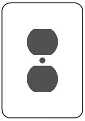MULBERRY METAL PRODUCTS Mulberry Metal Products 75701 Maximum Princess Wallplate (5 in H x 3-1/2 in W)