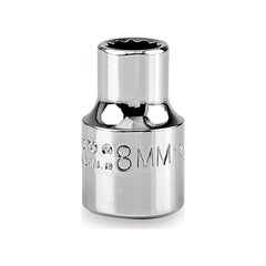 PROTO Proto J5208M 8mm 12-point 3/8 Drive Hand Socket