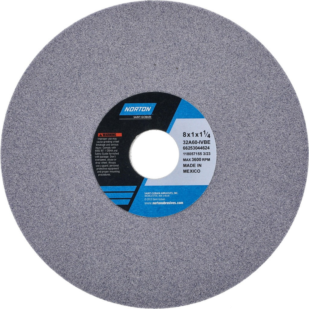 NORTON Norton 66253044624 Surface Grinding Wheel 8in 60 Grit