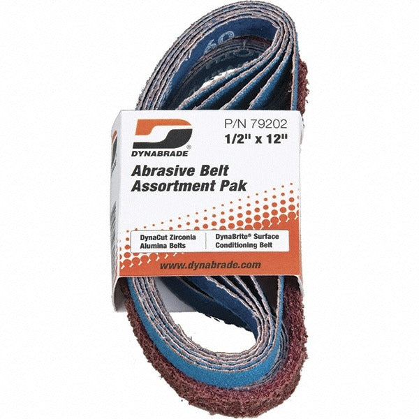 DYNABRADE Dynabrade 79202 Abrasive Belt 60 80 Grit 1/2x12 in Pack 11