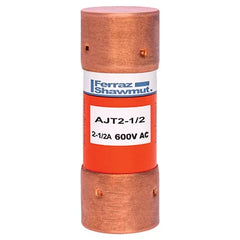 MERSEN Mersen AJT2-1/2 Amp-Trap 2000 SmartSpot Time-Delay Fuse 2.5 A 600 VAC (13/16 in x 2-1/4 in)