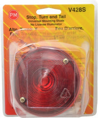 PETERSON MANUFACTURING Peterson V428S Round Red Reflector 3.75 in Stud Mount