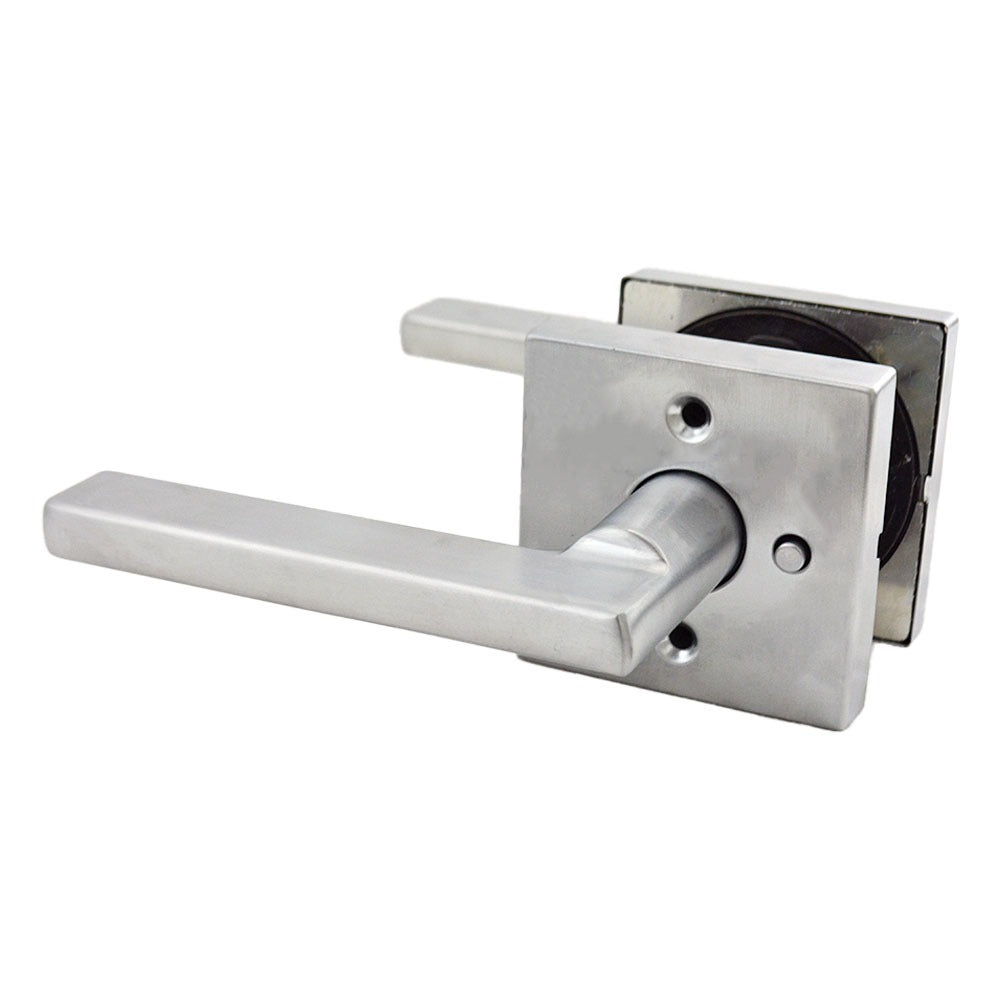 KWIKSET Kwikset 730HFLSQT-26D Halifax Privacy Lever Lock Satin Chrome