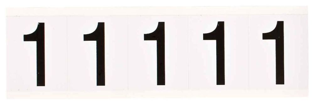 BRADY Brady 9714-1 number label 2.25 h x 1.81 w (card of 5)