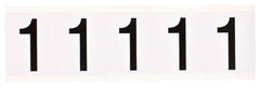 BRADY Brady 9714-1 number label 2.25 h x 1.81 w (card of 5)
