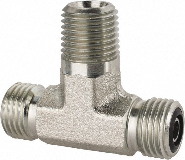 PARKER Parker 4-4-4 Slo-s Male Branch Tee 1/4 in Orfs Nptf 6000 Psi