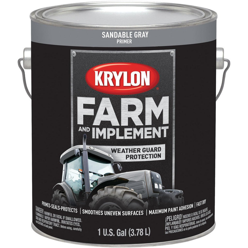 KRYLON Krylon K01981008 Sandable Gray Brush-on Paint 1 Gallon