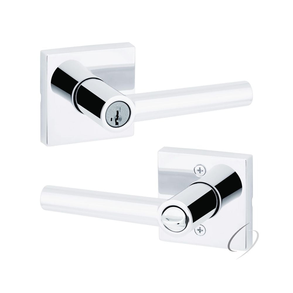 KWIKSET Kwikset 740MILSQT-26S Milan Entry Lever Lock Bright Chrome