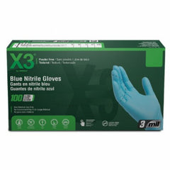 AMMEX Ammex Corporation X348100 Nitrile Gloves Xl Blue 100ct