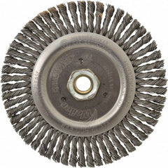 WEILER Weiler 94664 Knotted Wheel Brush 6 Inch Carbon Steel