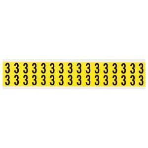 BRADY Brady 3420-3 repositionable numbers and letters label type 3 (0.75 in H x 0.563 in W, card of 32)