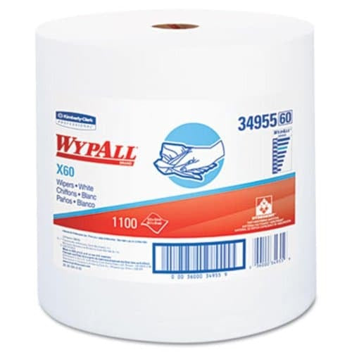 KIMBERLY-CLARK Kimberly-Clark KCC34955 Wypall X60 Wipers Jumbo Roll (1100 per Roll) 34955
