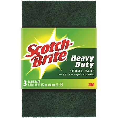 3M 3M 223-10 Heavy Duty Scouring Pad 6 in. (3 Pack) 7100022806