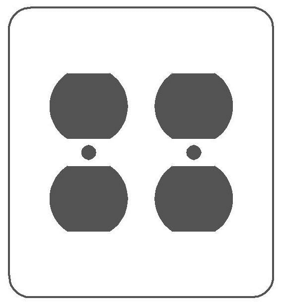 MULBERRY METAL PRODUCTS Mulberry Metal Products 75102 Duplex Receptacle Wallplate (2-Gang Princess)