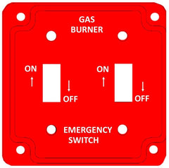 MULBERRY METAL PRODUCTS Mulberry 41026 2-Gang Gas Burner Cover (4 in x 4 in)