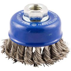 NORTON Norton 66252838812 Knotted Cup Brush 2-3/4 in Stainless Steel
