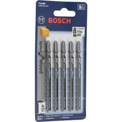 BOSCH Bosch T101A Jigsaw Blade Hss 14 Tpi 4 in T-shank 5 Pack