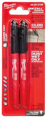 MILWAUKEE Milwaukee 48-22-3105 Fine Point Markers Black 2 Pack