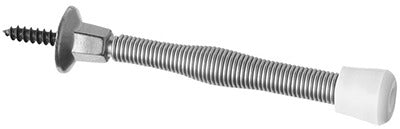 NATIONAL HARDWARE National Mfg N830-112 Spring Door Stop 3 in Satin Nickel