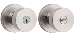 KWIKSET Kwikset 740PSKRDT-15S Pismo Entry Knob Smartkey Satin Nickel