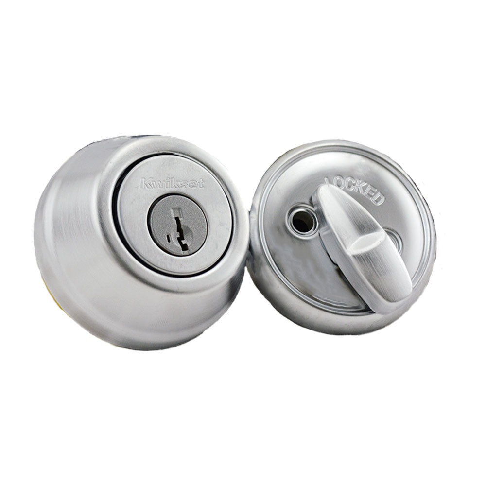 KWIKSET Kwikset 780-26DS.STRKP Single Cylinder Deadbolt Satin Chrome