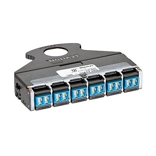 LEVITON Leviton Telcom E2XLC-SBL Shuttered Lc Fiber Cassette