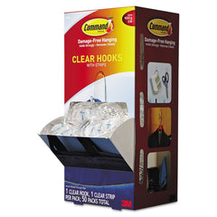 3M 3M MMM17091CLRCABP Command Clear Hooks and Strips 2 lb Capacity (Medium/50 Pack)