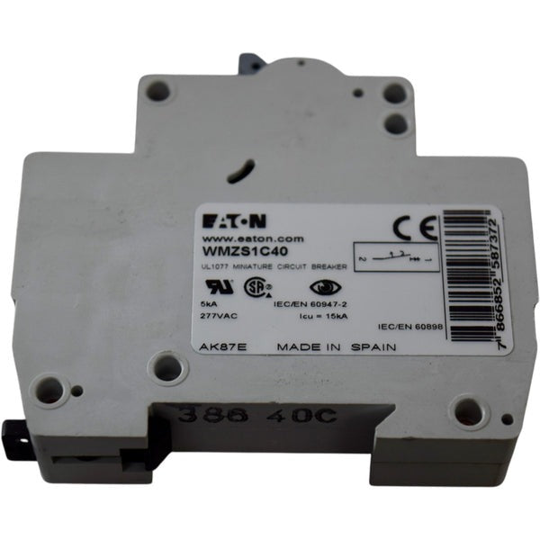 EATON Eaton WMZS1C40 Miniature Supplementary Protector 40 A (1 Pole) FAZ-C40-1-SP