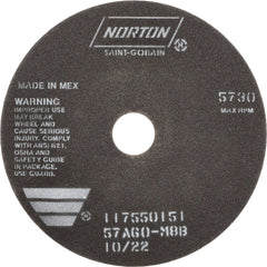 NORTON Norton 66253022708 Cut-off Wheel 8 in Aluminum Oxide 60 Grit