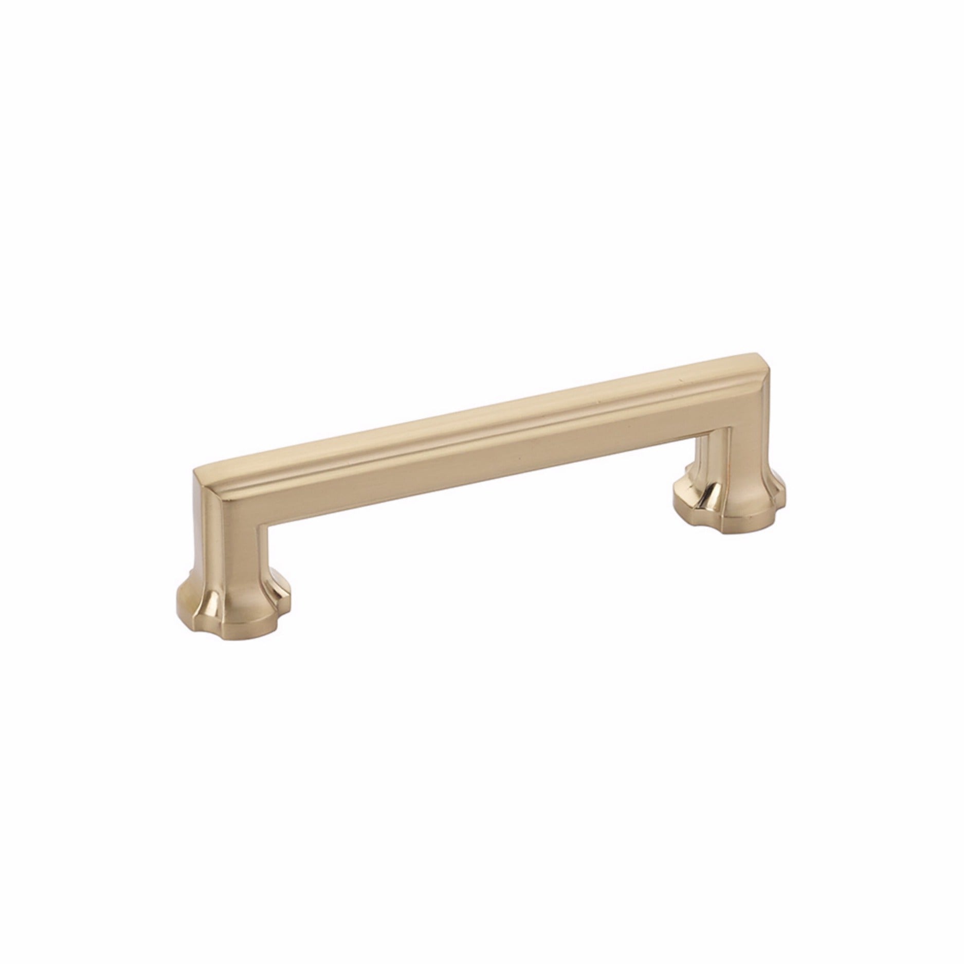 SCHAUB Schaub 877-SSB Cabinet Pull 4 in Center Satin Brass