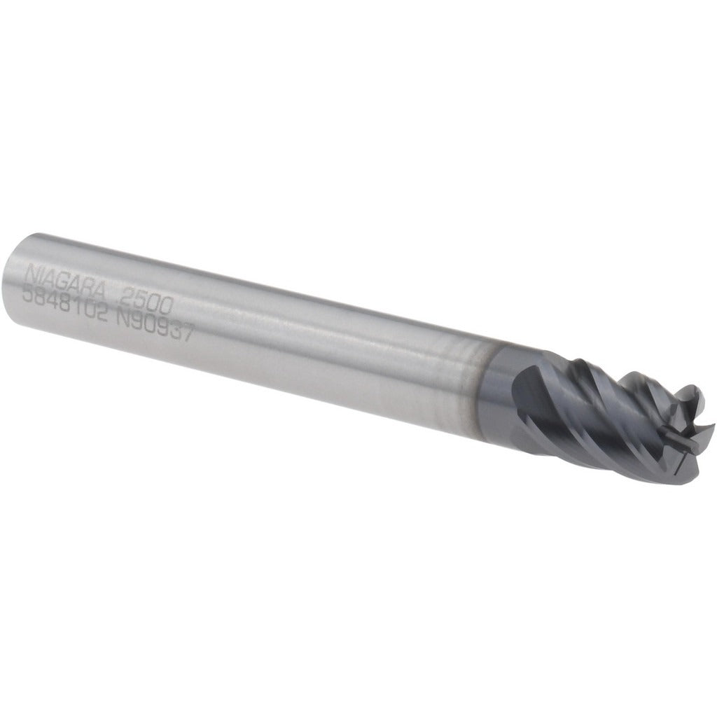 SECO TOOLS Seco 17006989 Corner Radius End Mill 1/4 in 5 Flute Altin